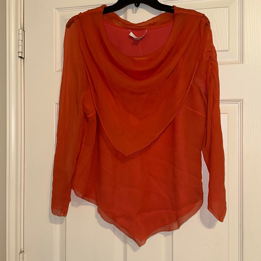 Pink Coldwater Creek Women's Draped Breeze Top